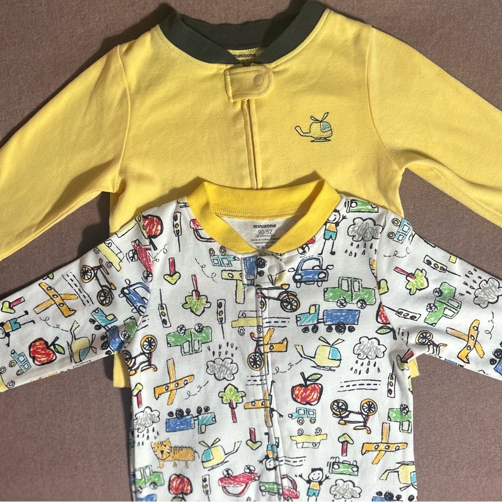 SALE!!  Two Way Zip Pajamas Lot of 2 - Like New!